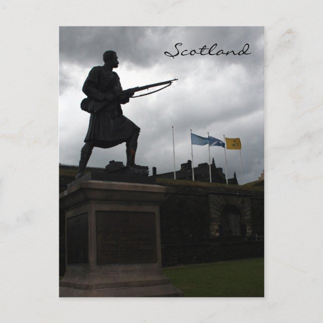 statue stirling castle postcard (Front)