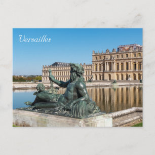 Statue The Rhone in the Garden of Versailles castl Postcard