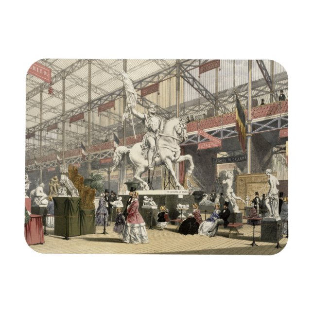 Statues in the Belgium section of the Great Exhibi Magnet (Horizontal)