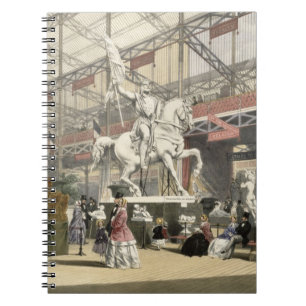 Statues in the Belgium section of the Great Exhibi Notebook