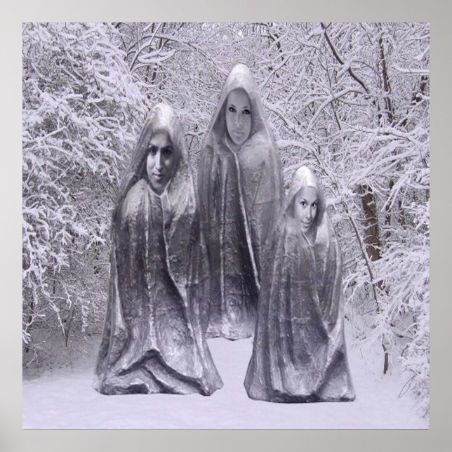 Statues in Winter Poster (Front)