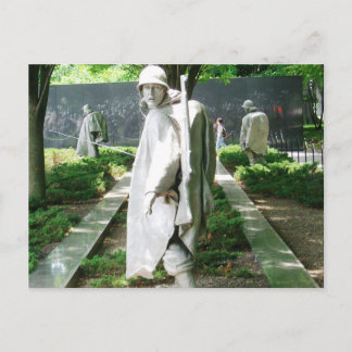 Statues of Soldiers | Korean War Memorial Postcard