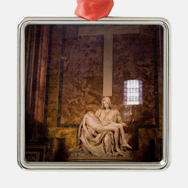 Statues, The Vatican, Rome, Italy Metal Ornament (Front)