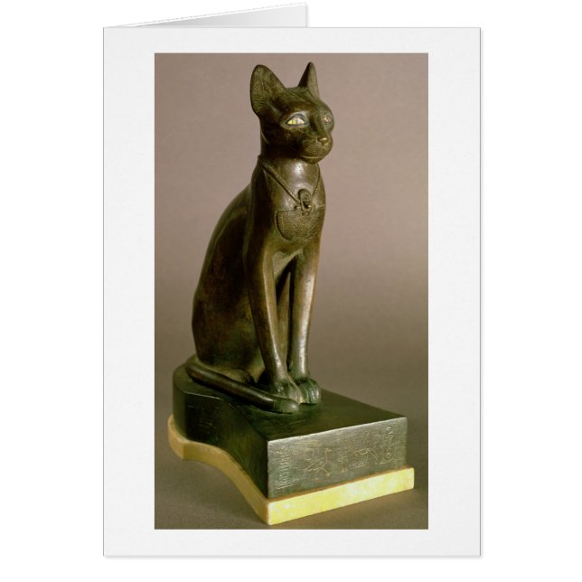 Statuette of a cat representing the goddess Bastet (Front)