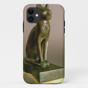 Statuette of a cat representing the goddess Bastet iPhone 11 Case