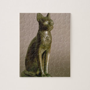 Statuette of a cat representing the goddess Bastet Jigsaw Puzzle