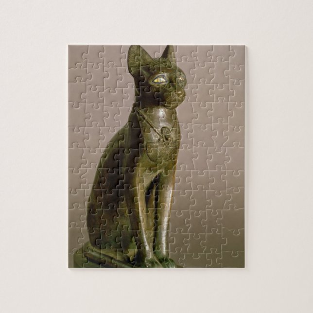 Statuette of a cat representing the goddess Bastet Jigsaw Puzzle (Vertical)