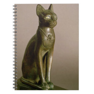Statuette of a cat representing the goddess Bastet Notebook