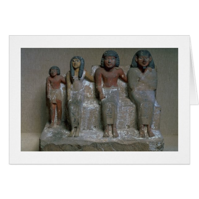 Statuette of a family group (pigment on chalk) (Front Horizontal)