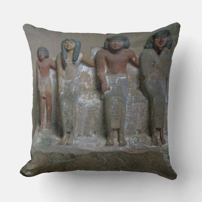 Statuette of a family group (pigment on chalk) cushion (Front)