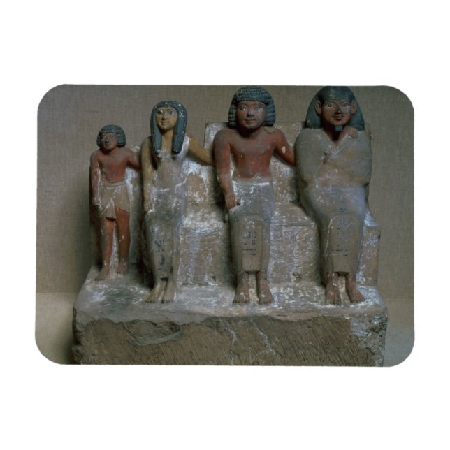 Statuette of a family group (pigment on chalk) magnet (Horizontal)