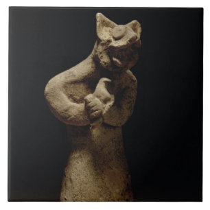 Statuette of a Lion-Headed Demon, Mesopotamia, c.5 Ceramic Tile