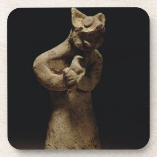Statuette of a Lion-Headed Demon, Mesopotamia, c.5 Coaster
