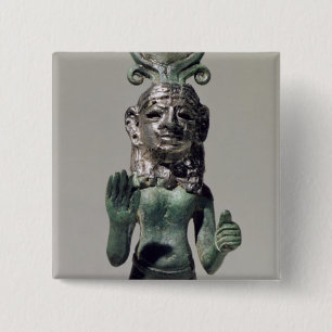 Statuette of a Phoenician goddess, from the Phoeni 15 Cm Square Badge