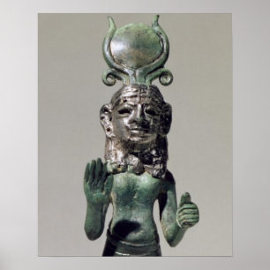 Statuette of a Phoenician goddess, from the Phoeni Poster