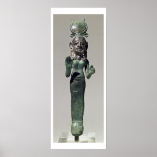 Statuette of a Phoenician goddess, from the Phoeni Poster