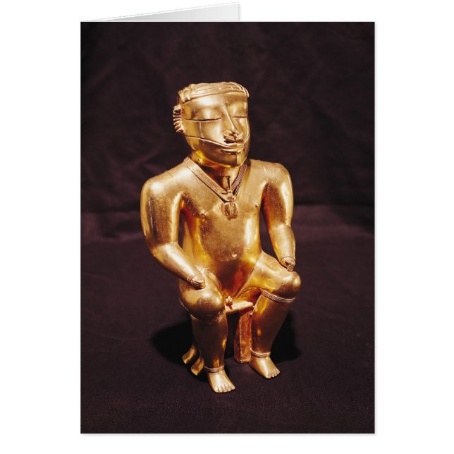Statuette of a seated man, Quimbaya (Front)