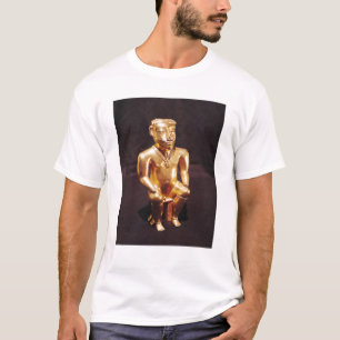 Statuette of a seated man, Quimbaya T-Shirt
