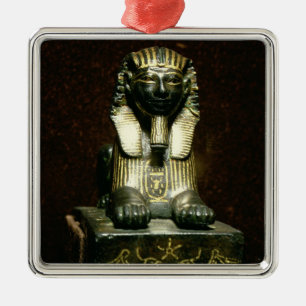 Statuette of a sphinx of King Tuthmosis III, New K Metal Tree Decoration