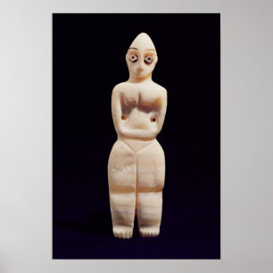 Statuette of a woman, early 4th millennium BC Poster