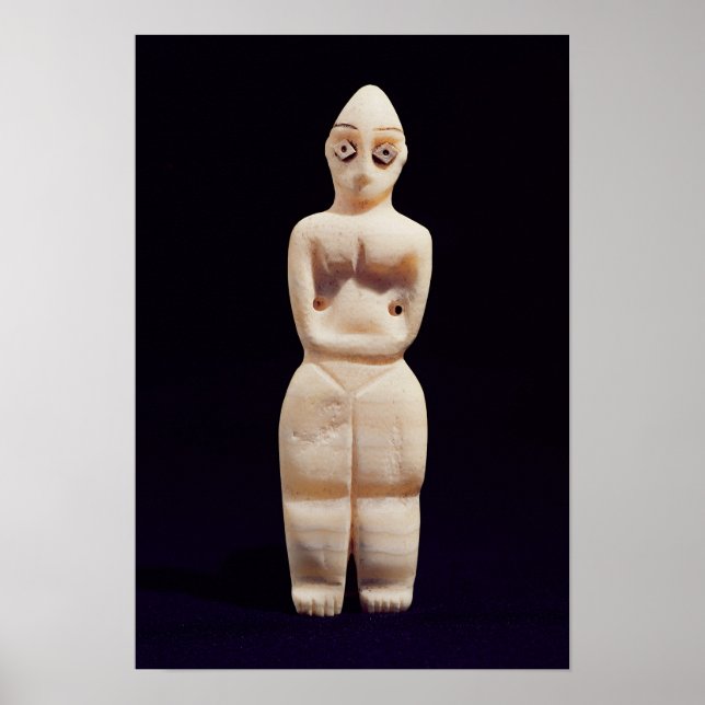 Statuette of a woman, early 4th millennium BC Poster (Front)
