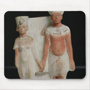 Statuette of Amenophis IV  and Nefertiti Mouse Pad