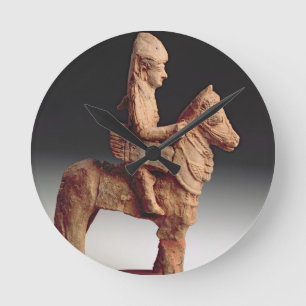 Statuette of an armed horseman, Byblos, 8th-6th ce Round Clock