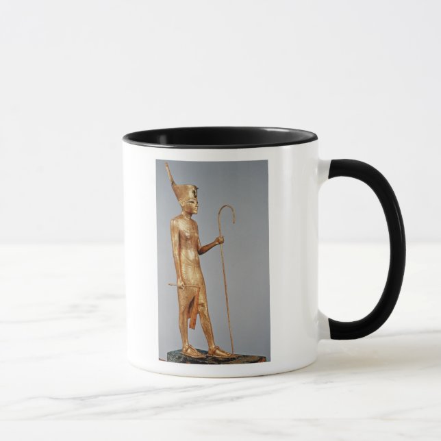 Statuette of king wearing the red crown of mug (Right)