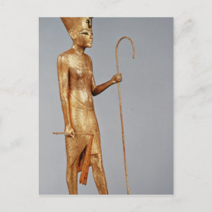 Statuette of king wearing the red crown of postcard