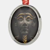 Statuette of Late Period Egyptian God Osiris Metal Ornament (Left)