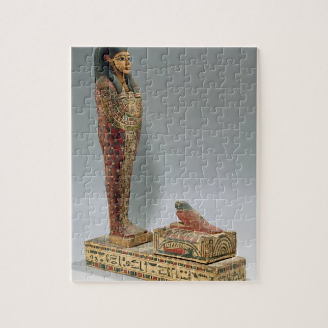 Statuette of Osiris of Iahmes (painted wood) Jigsaw Puzzle (Vertical)