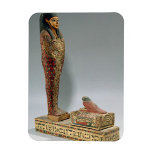 Statuette of Osiris of Iahmes (painted wood) Magnet