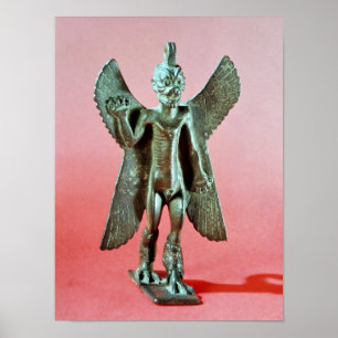 Statuette of Pazuzu, an Assyrian wind demon Poster