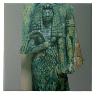 Statuette of Queen Tiye, wife of Amenophis III, Ne Ceramic Tile
