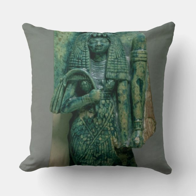 Statuette of Queen Tiye, wife of Amenophis III, Ne Cushion (Front)
