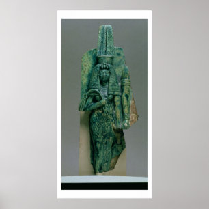 Statuette of Queen Tiye, wife of Amenophis III, Ne Poster