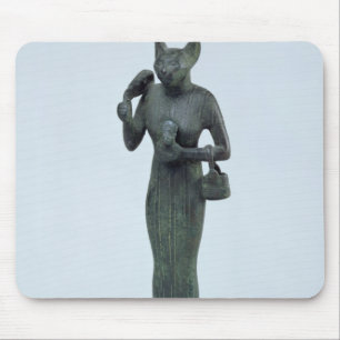 Statuette of the goddess Bastet Mouse Pad