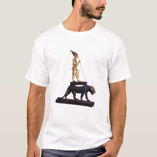 Statuette of the king upon a Leopard T-Shirt