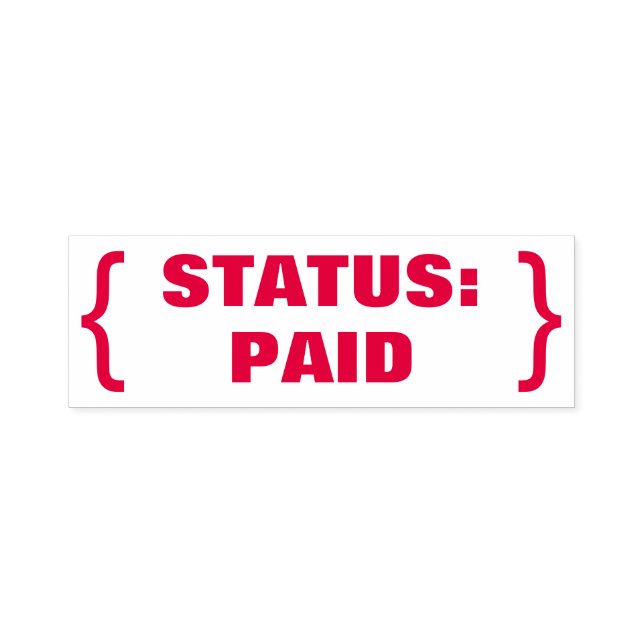 "STATUS: PAID" Rubber Stamp (Design)