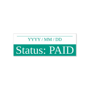"Status: PAID" Rubber Stamp