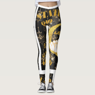 ©STATUS QUO GOLD" Status Collection© by Peafdove© Leggings