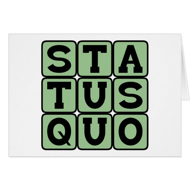 Status Quo, Same As Always (Front Horizontal)