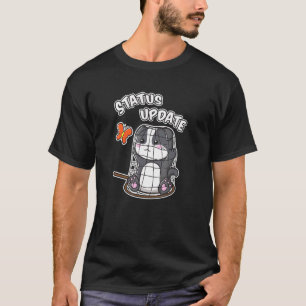 Status Update Cute Kitten Kitty Cat Caught In Net T-Shirt