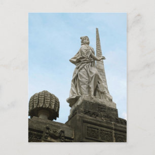 Statute of Fortidude in Bamberg Postcard