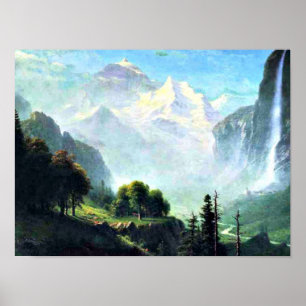 Staubbach Falls near Lauterbrunnen Switzerland Poster
