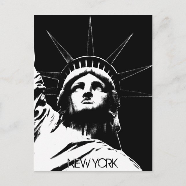 Staue of Liberty Postcard Custom New York Postcard (Front)