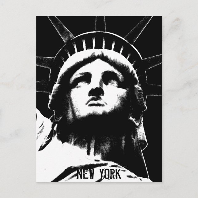 Staue of Liberty Postcard Custom New York Postcard (Front)