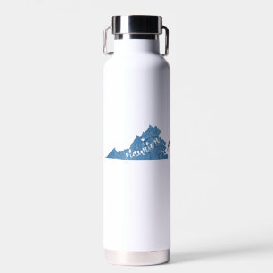 Staunton Virginia Wood Grain Water Bottle