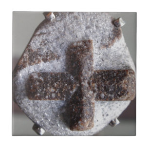 Staurolite , perfect crystal intersection tile