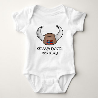 Stavanger Norway Viking Hat Baby Bodysuit